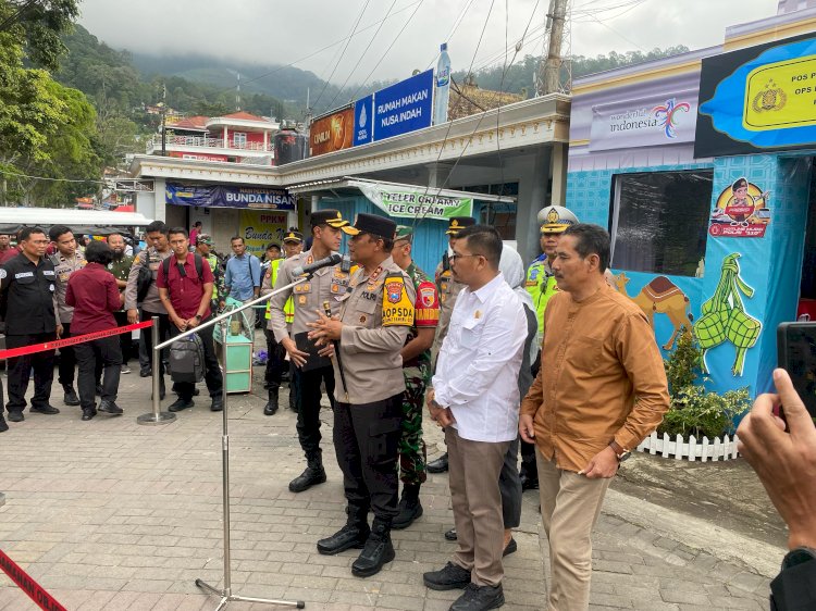 Kapolda Jatim Pantau Arus Balik Lebaran, Sekaligus Tinjau Objek Wisata di Magetan
